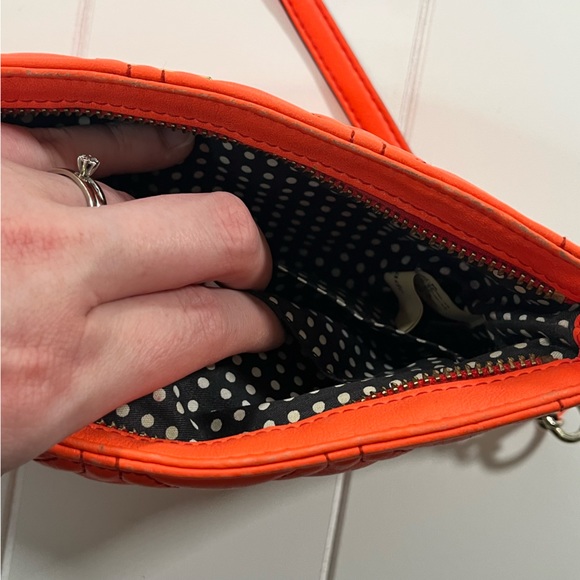 Kate Spade Quilted Cow Leather Coral Crossbody Bag - Picture 7 of 9